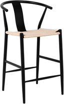 Beck - Hand Woven Rope Stool (Set of 2) - Meridian Furniture - Stool Sets - Elite Enclave Home