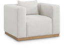 Alfie - Linen Textured Fabic Chair - Meridian Furniture - Arm Chairs - Elite Enclave Home