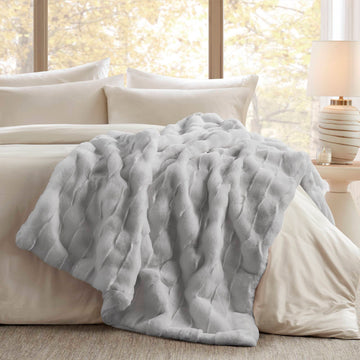 Vivienne - Throw - Light Gray