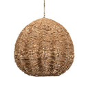 Kauri - 5 Light Wooden Bead Pendant - Brass / Woodtone