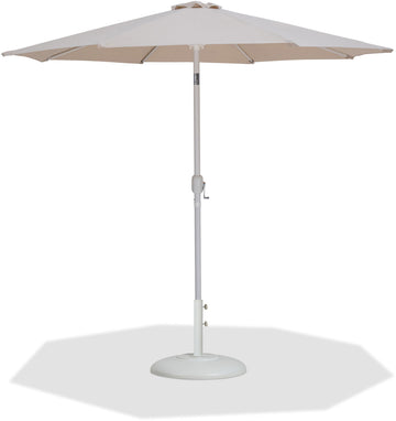 Fiji - Aluminum Patio Umbrella With Round White Base