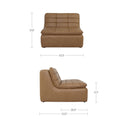 Lino - Slipper Chair - Tan - Moe's Home Collection - Stationary Chairs - Elite Enclave Home