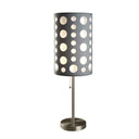 Mod Dot Novelty Table Lamp - Gray And White