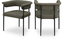 Malin - Boucle Dining Chair (Set of 2) - Meridian Furniture - Chair Sets - Elite Enclave Home