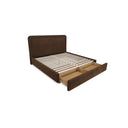 Simon - King Storage Bed - Brown - Moe's Home Collection - Storage Beds - Elite Enclave Home