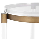 Pereira - Round Acrylic Accent Table - Bronze - Uttermost - Accent Tables - Elite Enclave Home