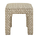 Satoria - Upholstered Small Bench - Green / White - Uttermost - Upholstered Benches - Elite Enclave Home
