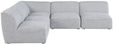 Miramar - 5 Piece Modular Sectional - Meridian Furniture - Stationary Sectionals - Elite Enclave Home