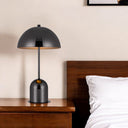 Desk Table Lamp With Half Dome Shade - Gunmetal Dark Gray