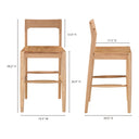 Owing - Counter Stool - Oak - Moe's Home Collection - Counter Height (24" - 27") - Elite Enclave Home