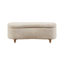 Bailey - Boucle Flip Top Storage Bench - Taupe - INK+IVY - Storage Benches - Elite Enclave Home