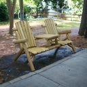 66" Solid Wood Adirondack Chair - Natural