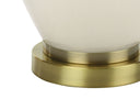 Ceramic Urn Table Lamp With Cream Drum Shade - Gold And Ivory - HomeRoots - Table Lamps - Elite Enclave Home