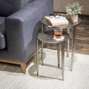 Elinor - Nesting Accent Tables (Set of 2) - Pearl Silver - Classic Home - Table Sets - Elite Enclave Home