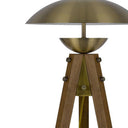 Tripod Floor Lamp With Antiqued Brass Dome Shade - Brass - HomeRoots - Floor Lamps - Elite Enclave Home