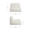 Sunseeker - Outdoor Slipper - Brown Stripe - Moe's Home Collection - Stationary Sectionals - Elite Enclave Home
