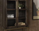 Freemont - Solid Wood Tall Cabinet - Brown - Classic Home - Display Cabinets - Elite Enclave Home