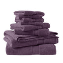 800GSM - 8 Piece Antimicrobial Towel Set - Purple - Madison Park Signature - Towel Sets - Elite Enclave Home