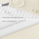 Spa Waffle - 72" x 84" Shower Curtain With 3M Treatment - Cream - Madison Park - Shower Curtains - Elite Enclave Home