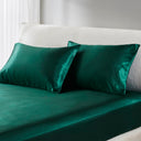 Satin - King Luxury Pillowcases (Set of 2) - Emerald