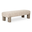 Priya - Bench - Off White - Moe's Home Collection - Upholstered Benches - Elite Enclave Home