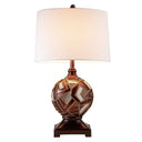 Mosaic Design Table Lamp - Brown Metallic