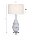 Clariot - Ribbed Table Lamp - Blue