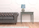 Glass With Rope Globe Table Lamp With Coral Shade - Aqua