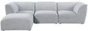 Miramar - 4 Piece Modular Sectional - Meridian Furniture - Stationary Sectionals - Elite Enclave Home