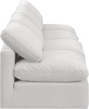 Indulge - Velvet 4 Seat Modular Armless Sofa - Meridian Furniture - Stationary Sectionals - Elite Enclave Home