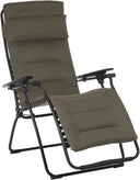 26" Steel Outdoor Zero Gravity Chair With Gray Cushion - Gray