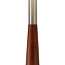 Solid Wood Traditional Shaped Floor Lamp With Drum Shade - White
