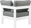 Meridian Nizuc Outdoor Patio Corner Chair – modular design with waterproof fabric cushions and aluminum frame