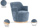 Clarita - Chenille Swivel Accent Chair - Meridian Furniture - Swivel Chairs - Elite Enclave Home