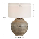 Rock Of Ages - Table Lamp - Rust Brown - Uttermost - Table Lamps- Elite Enclave Home