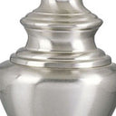 Metal Urn Table Lamp With White Classic Empire Shade - Nickel