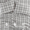 Micro Fleece - Twin Sheet Set - Gray Plaid