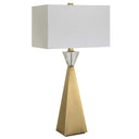 Arete - Modern Brass Table Lamp - Gold