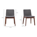 Deco - Dining Chair (Set of 2) - Dark Gray - Moe's Home Collection - Chair Sets - Elite Enclave Home