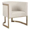 Bellina - Plush Barrel Chair - Gold - Uttermost - Accent Chairs- Elite Enclave Home