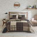 Winter Hills - King Oversized Quilt Set - Tan