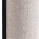 Metal Bedside Lamp With Beige Cylinder Shade - Black - HomeRoots - Table Lamps - Elite Enclave Home