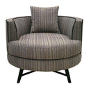 Harper - Swivel Chair - Stripe / Multi - Chapel Hill - Swivel Chairs - Elite Enclave Home