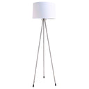 Tripod Floor Lamp With White Drum Shade - White - HomeRoots - Floor Lamps - Elite Enclave Home
