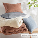 Kyla - Full/Queen Double Diamond Quilted Teddy Comforter Set - Blue - Comfort Spaces - Comforters & Sets - Elite Enclave Home