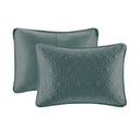 Quebec - 3 Piece Full/Queen Reversible Quilt Set - Balsam Green