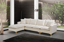 Naomi - Reversible Sectional - Meridian Furniture - Stationary Sectionals - Elite Enclave Home