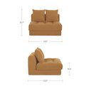 Davie - Slipper Chair - Golden Yellow - Moe's Home Collection - Stationary Chairs - Elite Enclave Home