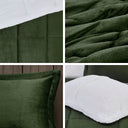 Alton - Down Alternative Comforter Set - Green / Ivory