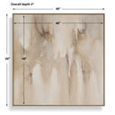 Embark - Hand Painted Abstract Canvas - Black / Brown / Gray / Woodtone